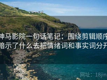 神马影院一句话笔记：围绕剪辑顺序暗示了什么去把情绪词和事实词分开